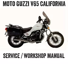 1985-1987 Moto Guzzi V65 Florida 650 Service Manual eBook PDF on CD