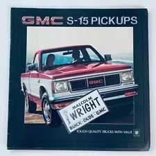 1984 GMC S-15 Pickups Trucks Dealer Showroom Sales Brochure Guide Catalog