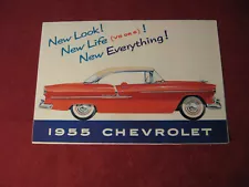 1955 Chevy Sales Brochure Booklet Catalog Old Original