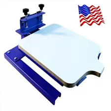 One Color Spinning T-Shirt Screen Printing Machine Two Directions Head Shaking