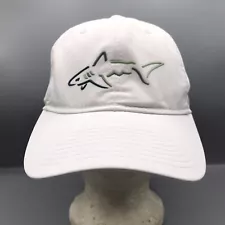 Greg Norman SHARK Hat Golf Cap Adjustable White Mesh Lightweight Breathable