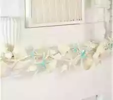 4' Seashell & Starfish Garland by Valerie Parr Hill QVC