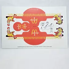 McDonald's Canada Ronald & Birdie See-Saw/Teeter-Totter 1999 Punch-Out