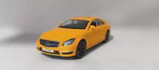 MERCEDES BENZ CLS 63 AMG RARE SATIN MATTE ORANGE CAR ~1/36 DIECAST VEHICLE MODEL