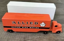 Vintage RALSTOY Semi Truck With Allied Van Lines Canada Logo And Ford Cab Mint