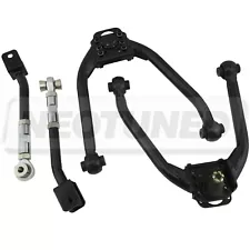 For G35 Coupe/Sedan Black Adjustable Front Rear Upper Camber Arm Kit Alignment