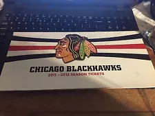 2011-12 CHICAGO BLACKHAWKS SEASON TICKET STUB BOOK PATRICK KANE JONATHAN TOEWS