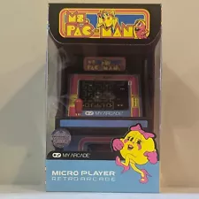 Ms. Pac-Man Micro Player Game Handheld Portable Retro Mini Arcade Machine New