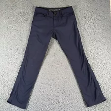 Western Rise Pants Mens 32 Navy Blue Chino Stretch Outdoors Modern Casual