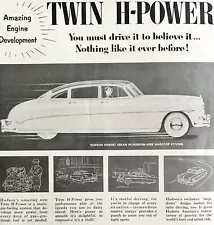 Hudson Hornet Sedan Aire Advertisement 1952 Automobilia Hardtop Classic LGBinAd