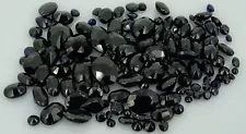 Mixed lot of Black Sapphires 55.28ct natural loose gemstones