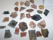 Lot of 29 Sliced / stone rock for Crafts & Jewelry Making Pendants Bolo ties (C)