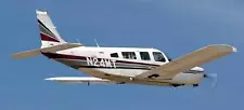 Piper Lance Turbo Private Airplane Desktop Kiln Wood Model Regular Free Shipping