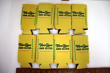 Lot of 8 Yellow Topo Chico Hard Seltzer Tall Slim Can Koozie Insulators