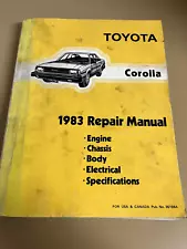 1983 Toyota Corolla Factory Repair Service Manual