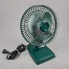 Vintage Lasko 6 inch Personal Fan Hunter Green Y2k