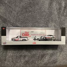 M2 Machines Diet Coke Hauler 1992 Chevrolet C1500 SS 454 & 1985 Camaro IROC Z