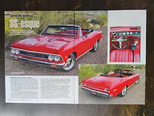 1966 Chevrolet Chevy Chevelle 6-Page Original Color Article