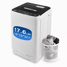 Washing Machine 17.7 lb for Household Use Portable Washer Dryer with Drain Pump