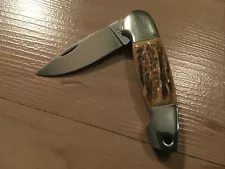 Jimmy Lile Knife Gents Folder With Stag Scales.