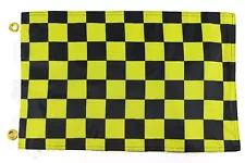 Black and Yellow Checkered Flag 12x18 Inches Perfect for UTV ATV SxS Boats Whips