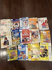 LOT OF 14 OLDER EMPTY CEREALBOXES FLAT