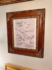 Jeff Koons Framed Sketch