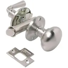 Screen Door Latch Mortise Left Handed For Use On Wood Doors Satin Nickel