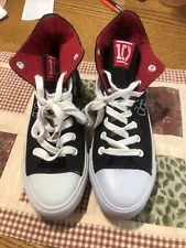 One Direction 1D Autograph High Top Sneakers Shoes Black Women's Size 9