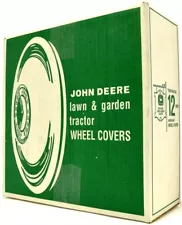 Chrome John Deere 12" Hub Caps Wheel Covers Baby Moons Lawn Tractor M42184