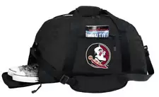 Florida State Duffel Bag FSU Gym or Sports Bag with Shoe Pocket