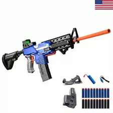 Toy Gun Automatic Sniper Rifle for Nerf Guns Bullets SBL-02A-Blue (US Stock)