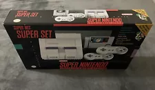 SNES SUPER NINTENDO SUPER SET BRAND NEW IN BOX- ONLY NEW ONE ON EBAY/ ULTRA RARE