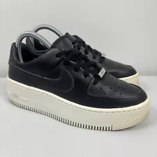 Nike Air Force 1 Sage One Low Black Womens US 7 Trainers AR5339-002 AF1