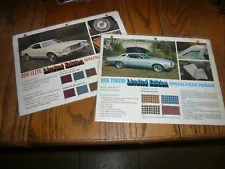 1975 Ford Elite Ford Torino Value Package Sales Spec Sheets - Two for One Price