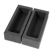 Set of 2 Graphite Ingot Molds High-Quality Metal Casting Cast Master Elite