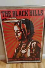 SHEPARD FAIREY THE BLACK HILLS ARE NOT FOR SALE 24x36 RARE PRINT