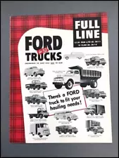 1952 Ford Truck Vintage Sales Brochure Folder - Courier F-1 F-2 F-3 Panel Pickup