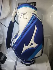 Discontinued Mizuno Tour Model Middle Caddy Bag White/Blue