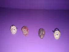 NECA Horror Friday The 13th Jason Vorhees Heads & Masks Lot For Figures