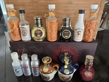 For Sale 13 Collectible Bottles Mini Liquor EMPTY. I Have 1500 More