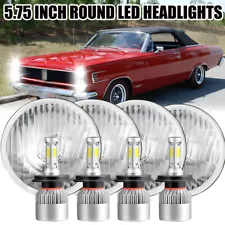 4x for Mercury Cougar 1967-1976 Monterey Comet 5.75" 5-3/4" Round LED Headlights (For: 1976 Mercury)