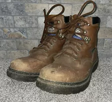 Georgia Boots brown leather boots mens 9