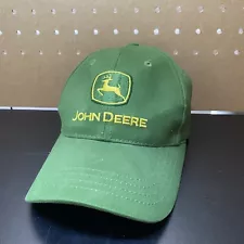 John Deere Hat Cap Adjustable Green Yellow Nothing Runs Like A Deere OSFA