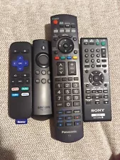 Lot of 4 RemoteS (Roku, Amazon, Panasonic, Sony)