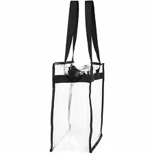 Clear Stadium Tote Bag with Zipper 12x12x6 NFL Stadium Approved