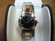 Movado Vizio Sapphire Crystal All Steel Date, extra Links,. never used.