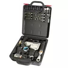 27-Piece Air Tool Kit with Impact Wrench Ratchet Hammer and Straight Die Grinder