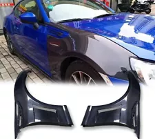 Vented Carbon Fiber Front Bumper Fender Pair For Toyota GT86 13-20 BRZ