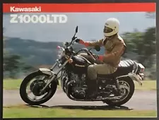 KAWASAKI Z1000 LTD MOTORCYCLE Sales Brochure For 1981 #99943-1174 ALL-E X-XII